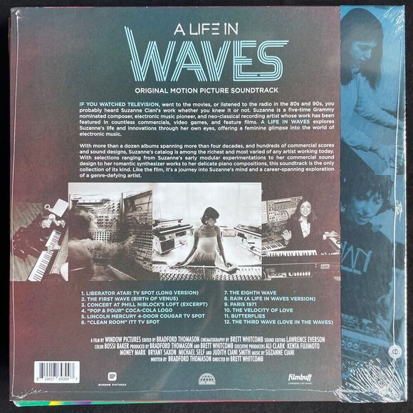 Suzanne Ciani, A Life In Waves Clear Colored Vinyl LP Earth Libraries NEW Sealed - Picture 3 of 3